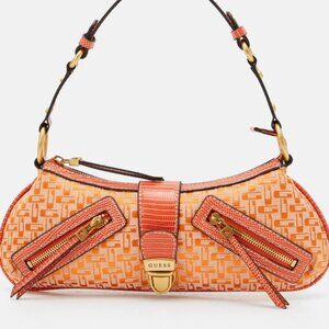 Women's Hand Bag BELLE VINTAGE by GUESS in Orange Logo, small